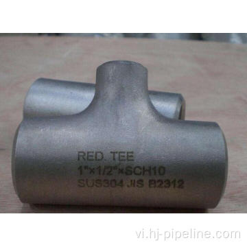 JIS B2312 SUS304 giảm tee